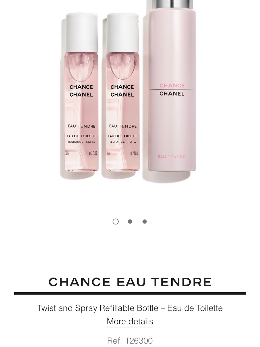 CHANEL Chance Eau Tendre Refill